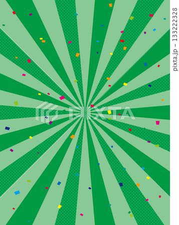 緑の放射線のポップな背景 133222328