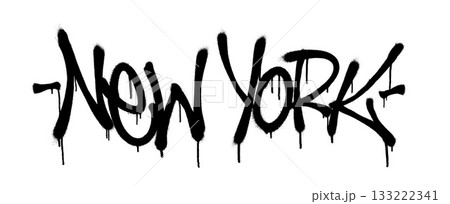 Legendary graffiti word in bold black spray dripping style on white background. Legendary graffiti word in bold black spray dripping style on white background. 133222341