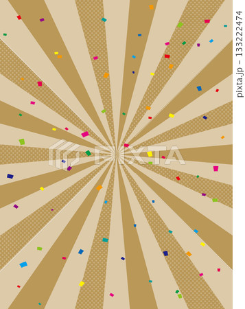 偽金の放射線のポップな背景 133222474