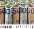 Rolls of euro banknotes as background. 133223441