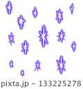 Simple Hand drawn Neon Stars Design Element Png 133225278