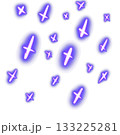 Simple Hand drawn Neon Stars Design Element Png 133225281
