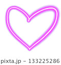 Simple Heart Sign Neon. Png 133225286