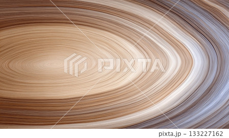 Detailed View of Tree Trunk Cross Section Revealing Age and Growth Rings in Natural Wood Pattern 133227162