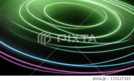 View of Vibrant Planetary Rings From an Aerial Perspective in Deep Space Environment 133227165