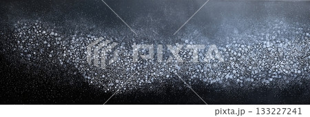 Collective Effervescence Creates a Stunning Display of Interconnected Bubbles in a Dark Backdrop 133227241