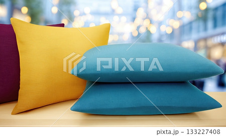 Bright and Vibrant Throw Pillows Add Comfort and Style to Dorm Living Spaces 133227408