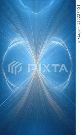 Exploration of Quantum Fields in Vibrant Blue Light Creating Dynamic Energy Patterns 133227451