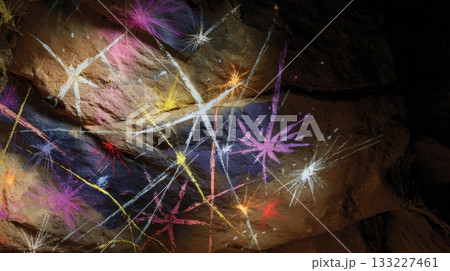 Primitive Maplike Drawings Capturing Stars Adorning Cave Walls From Ancient Cultures 133227461