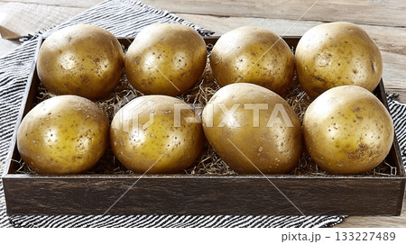 Swamp Potatoes Harvested From Muddy Fields Ready for Cooking and Baking Swamp Potatoes Harvested From Muddy Fields Ready for Cooking and Baking 133227489