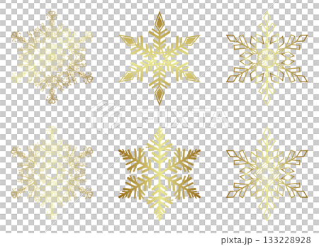 Various snowflakes set 133228928