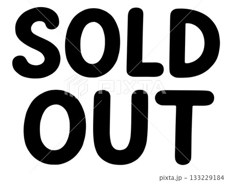 SOLD OUTの文字 133229184