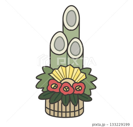 門松のイラスト 133229199