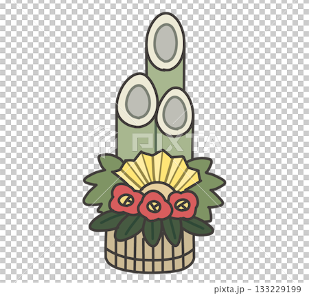 門松のイラスト 133229199