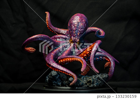 Kraken animal on isolated background 133230159