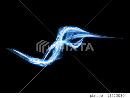 青く光る炎が渦巻く抽象的な背景 青く光る炎が渦巻く抽象的な背景 133230504