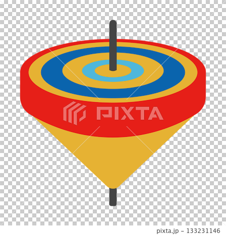 色彩鮮豔的紅藍上衣－新年幸運符插畫素材 133231146