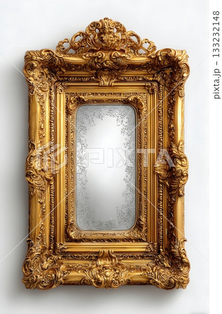 3D painting frame isolated on white background 133232148