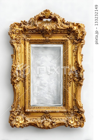 3D painting frame isolated on white background 3D painting frame isolated on white background 133232149