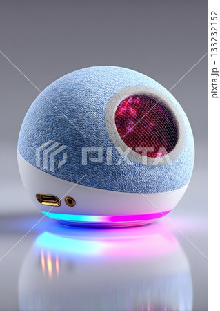 3D smart speaker isolated on white background 133232152