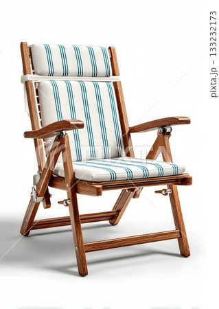 3D patio chair isolated on white background 133232173