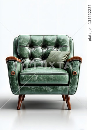 3D armchair cozy design isolated on white background realistic texture 3D armchair cozy design isolated on white background realistic texture 133232222