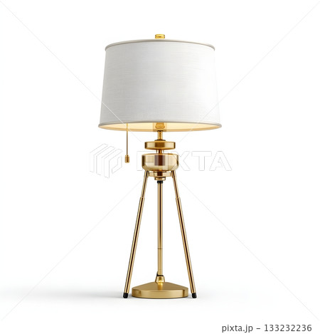 3D floor lamp standing modern isolated on white background clean light 133232236