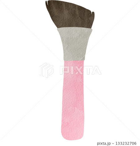 水彩風のメイクブラシのイラスト 水彩風のメイクブラシのイラスト 133232706