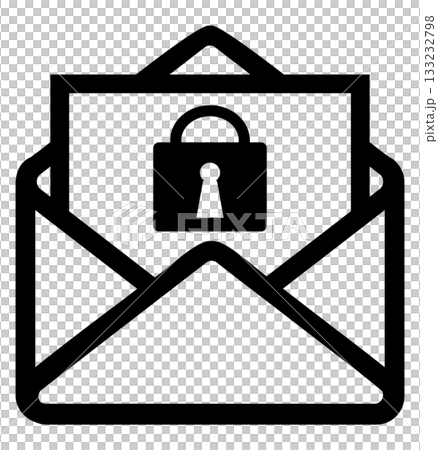 Mail simple icon key Mail simple icon key 133232798