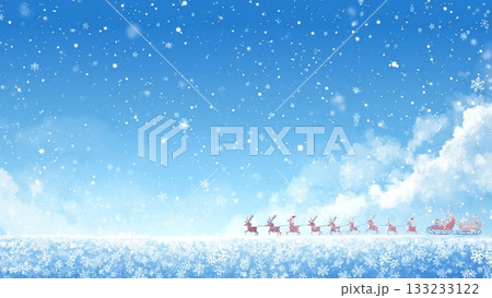 クリスマスイメージのイラスト素材 133233122