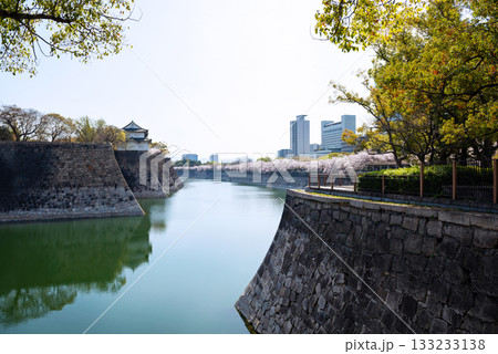 春の大阪城公園の風景 春の大阪城公園の風景 133233138
