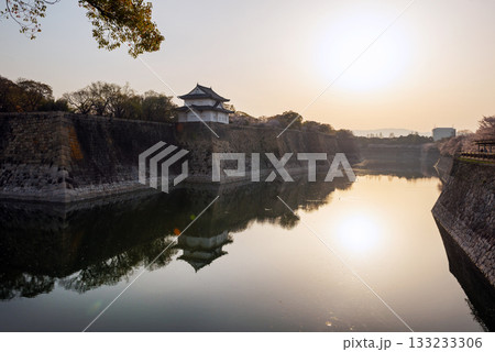春の大阪城公園の風景 春の大阪城公園の風景 133233306