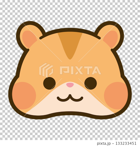 可愛的倉鼠臉圖標 可愛的倉鼠臉圖標 133233451