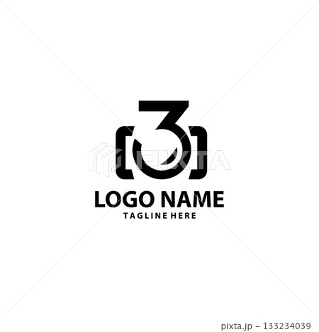 three shot logo design vector three shot logo design vector 133234039