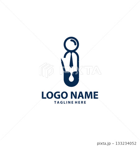 pin person logo design vector 133234052