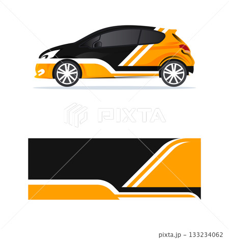 Modern car wrap company technology style design background 133234062