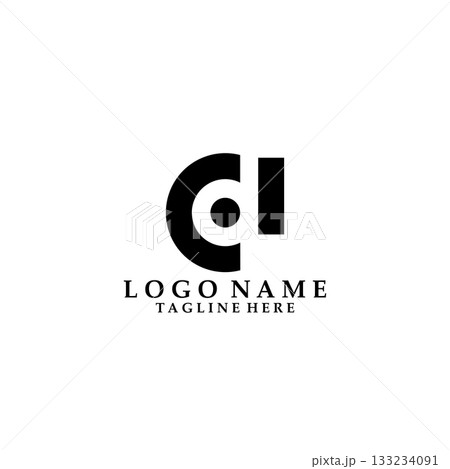 initial letter CD negative space logo design vector initial letter CD negative space logo design vector 133234091