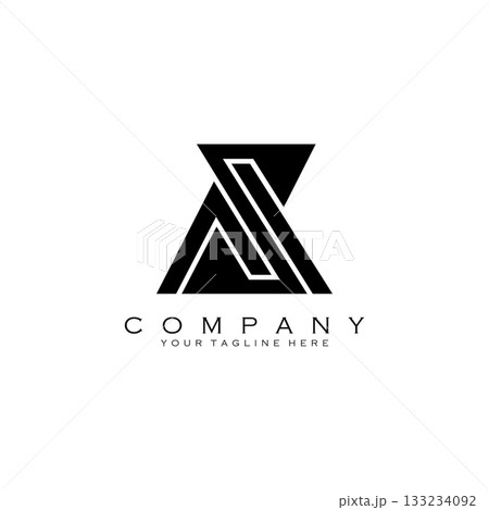 initial letter AZ logo design vector 133234092
