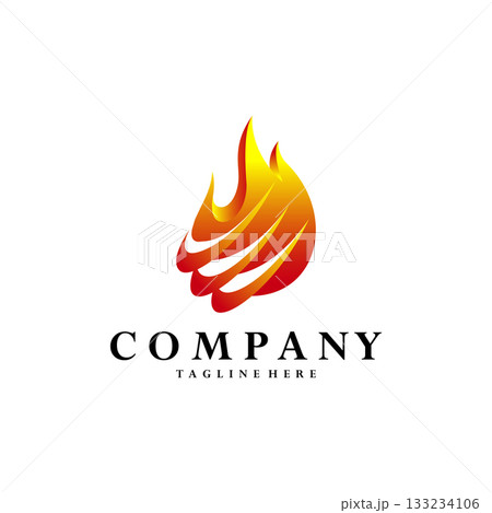 growth fire logo design vector growth fire logo design vector 133234106