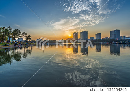 夕日 日没 夕焼け 133234243