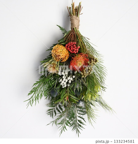 ネイティブフラワーのスワッグ 133234581