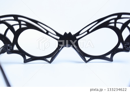 fancy butterfly glasses isolated on white background fancy butterfly glasses isolated on white background 133234622