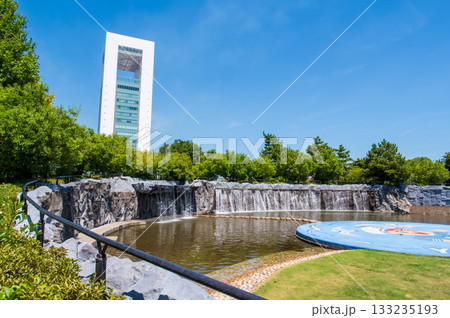 霞港公園と四日市港ポートビル《三重県 四日市市》 133235193