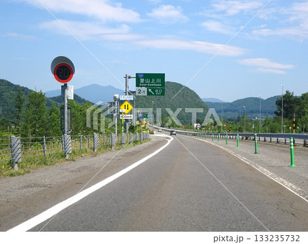 旭川紋別自動車道　愛山上川IC付近　旭川紋別道　E39　国道450号 133235732