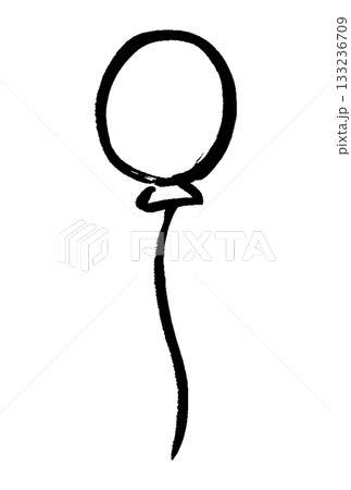 筆タッチの風船のイラスト 133236709