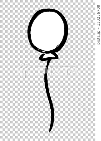 筆タッチの風船のイラスト 133236709