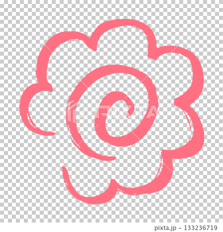 手繪花環插圖，筆觸流暢 133236719