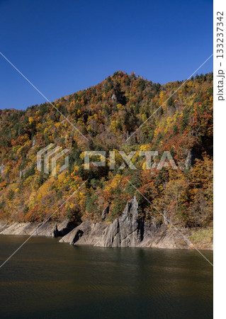 豊平峡の紅葉 133237342