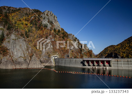 豊平峡の紅葉 133237343