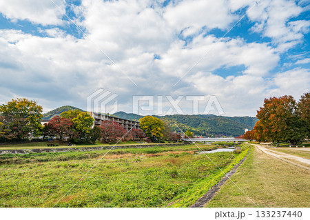 秋の鴨川風景 秋の鴨川風景 133237440